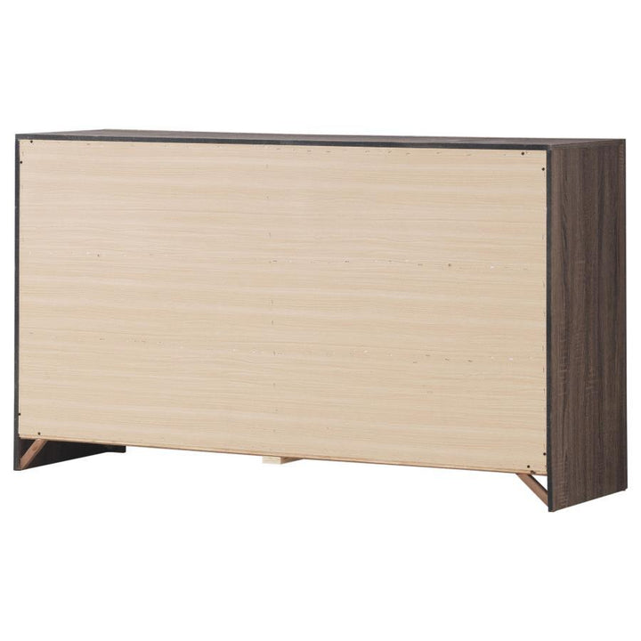 Brantford - 6 - Drawer Dresser - Barrel Oak Dressers modern furniture Contempo Furniture