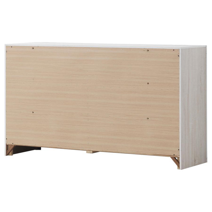 Brantford - 6 - Drawer Dresser - Coastal White Dressers modern furniture Contempo Furniture