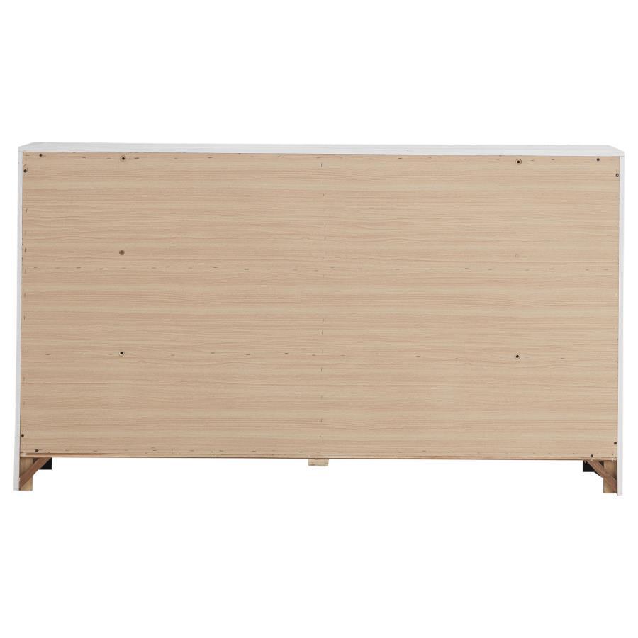 Brantford - 6 - Drawer Dresser - Coastal White Dressers modern furniture Contempo Furniture