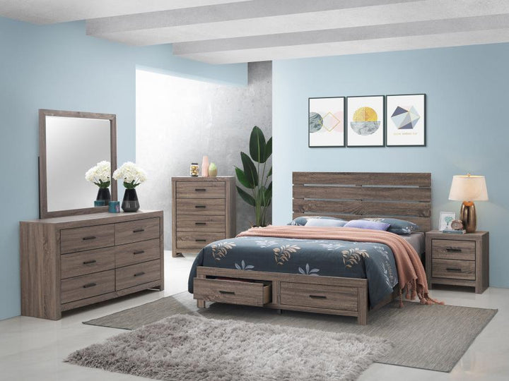 Brantford - Dresser Mirror - Barrel Oak Mirror modern furniture Contempo Furniture