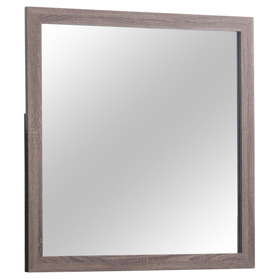 Brantford - Dresser Mirror - Barrel Oak Mirror modern furniture Contempo Furniture