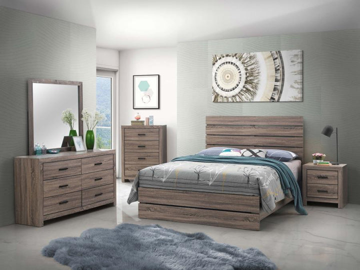 Brantford - Dresser Mirror - Barrel Oak Mirror modern furniture Contempo Furniture