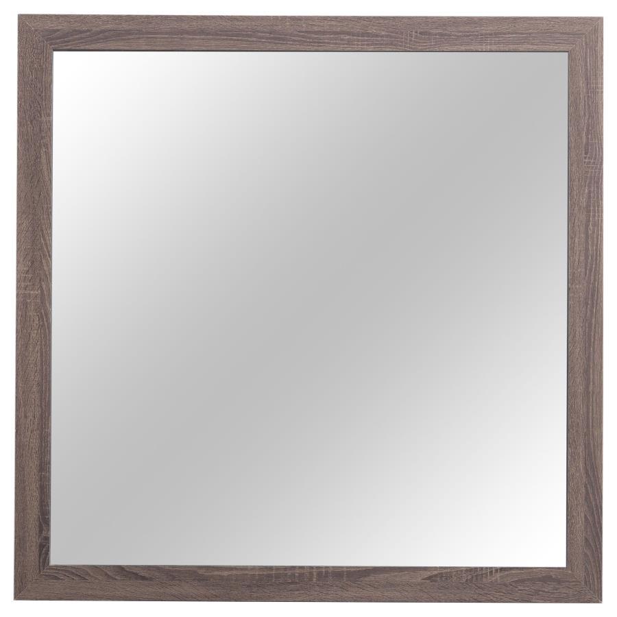 Brantford - Dresser Mirror - Barrel Oak Mirror modern furniture Contempo Furniture