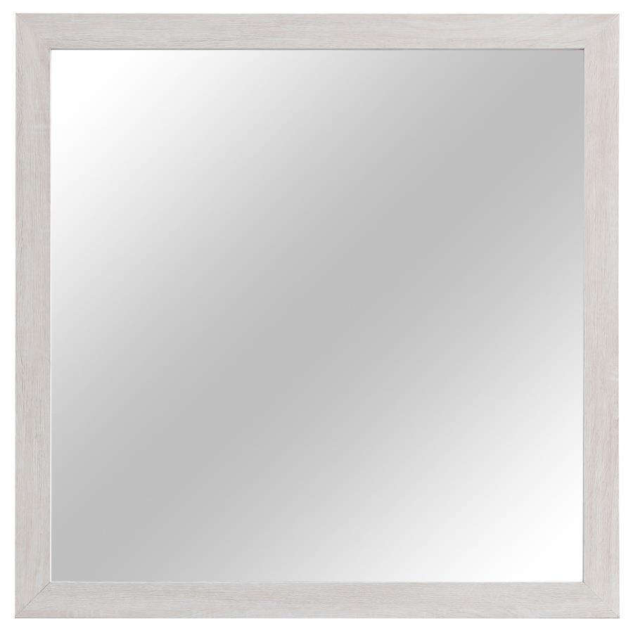 Brantford - Dresser Mirror - Coastal White Mirror modern furniture Contempo Furniture