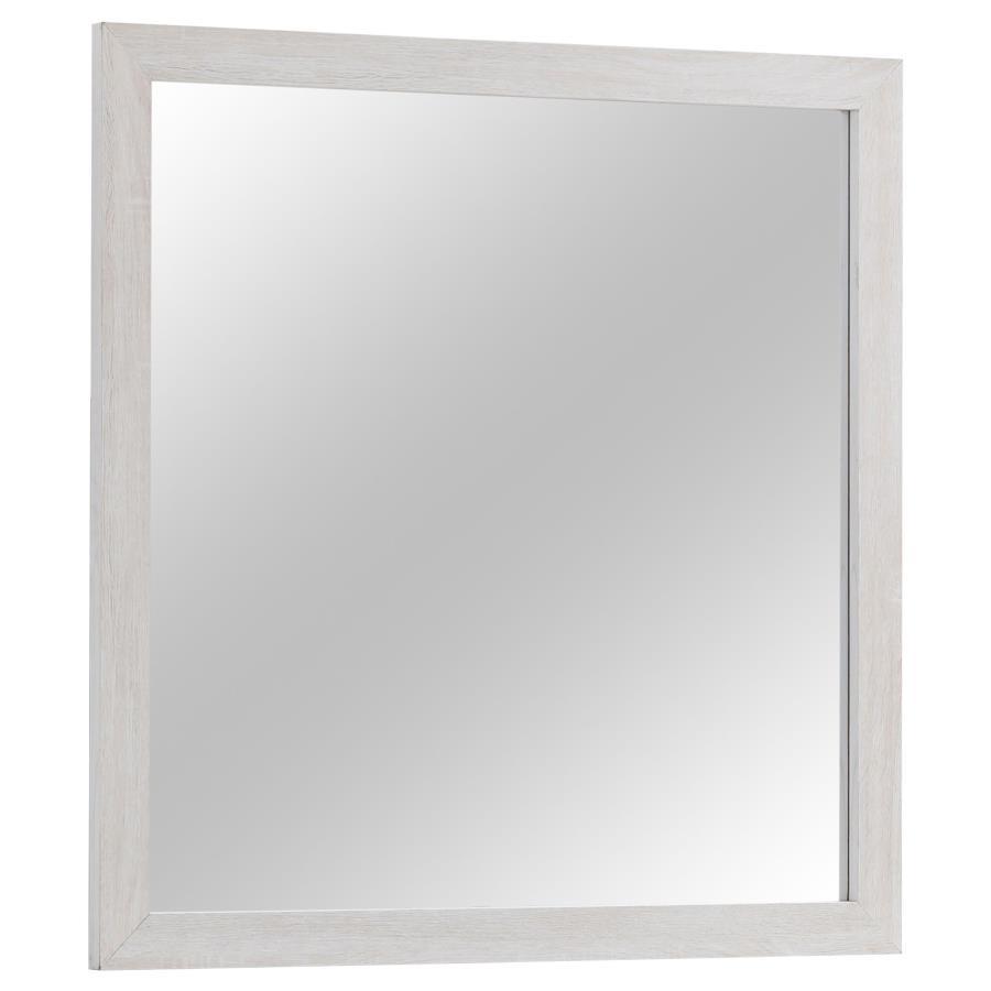 Brantford - Dresser Mirror - Coastal White Mirror modern furniture Contempo Furniture