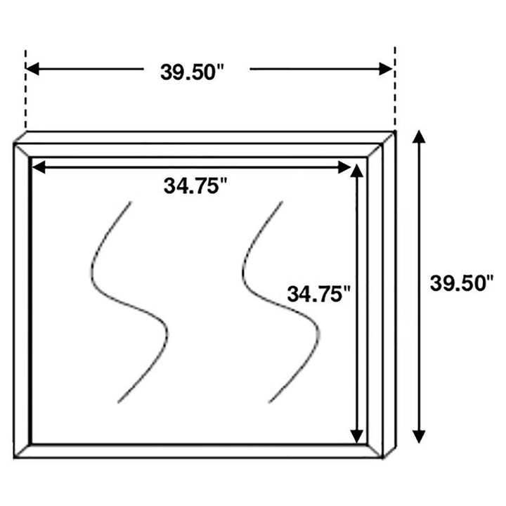 Brantford - Dresser Mirror - Coastal White Mirror modern furniture Contempo Furniture