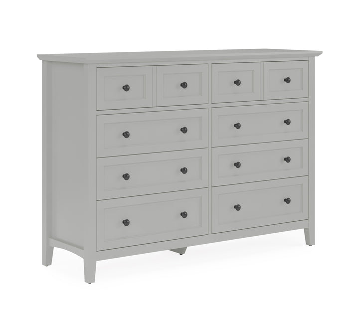 Modus Furniture Pnkg82A Grace Eight Drawer Dresser In Elephant Gray 2024