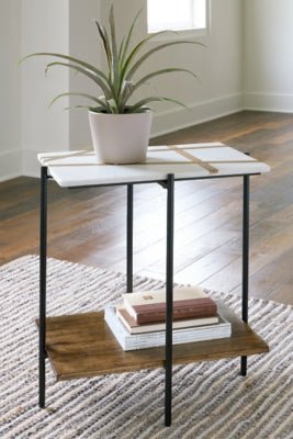 Braxmore Accent Table - Light Brown Accent Table modern furniture Contempo Furniture