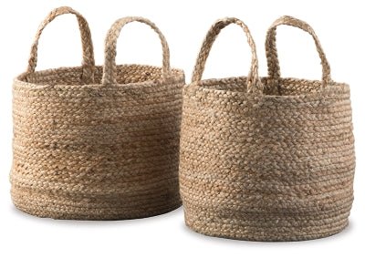 Brayton Basket (Set of 2) - Beige | Ashley Furniture
