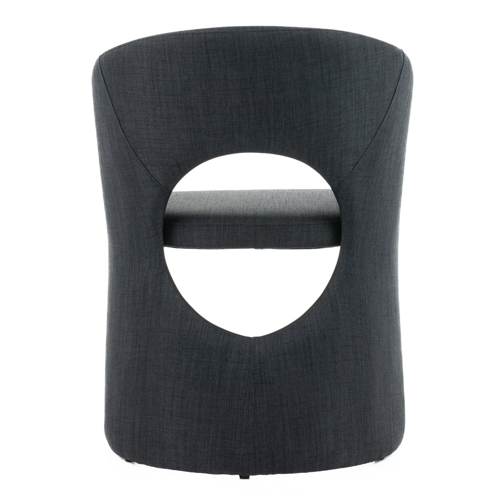 Brea - Charcoal Fabric Dining Chair - View 4