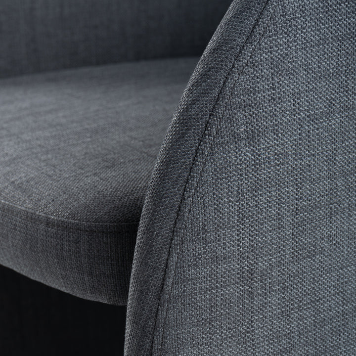 Brea - Charcoal Fabric Dining Chair