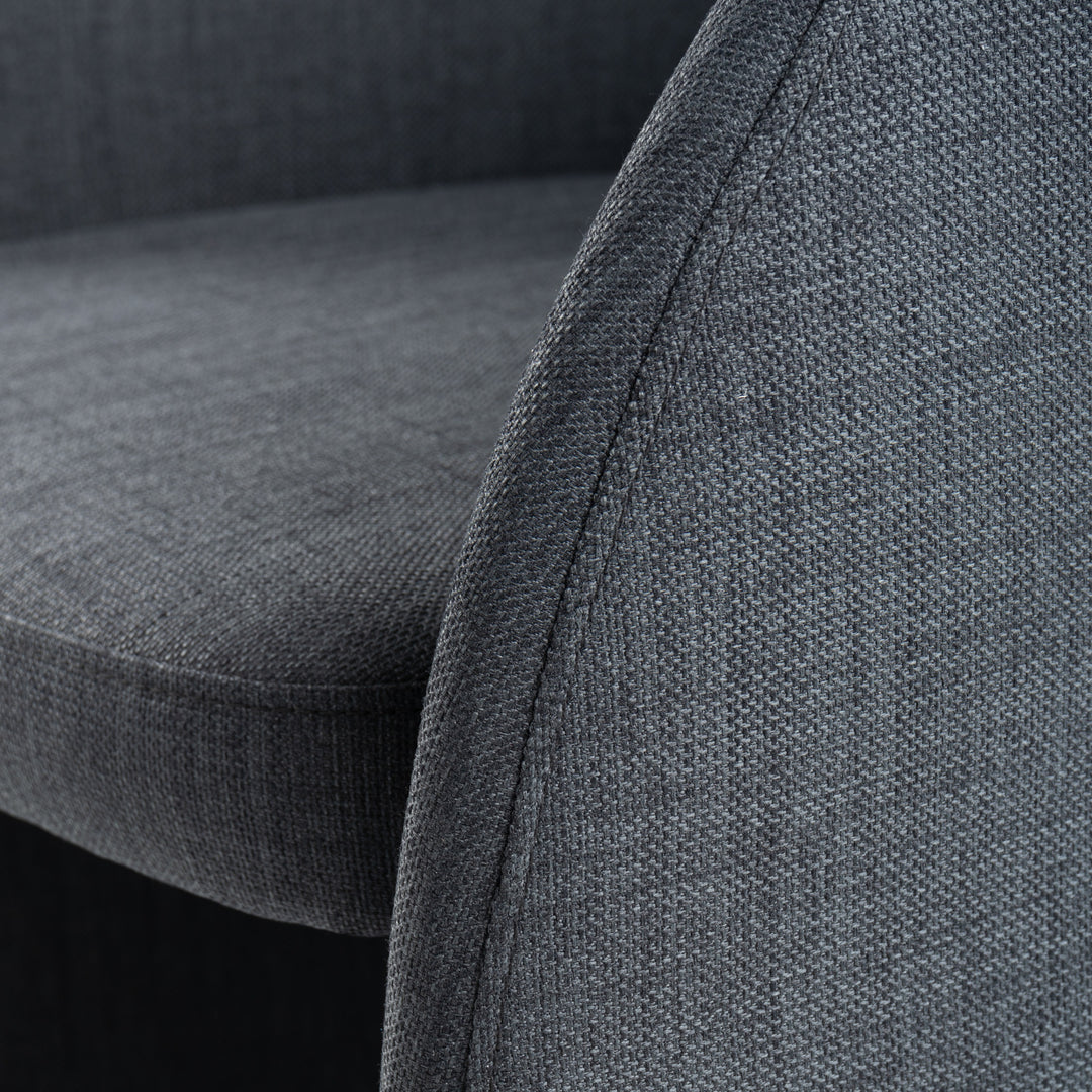 Brea - Charcoal Fabric Dining Chair