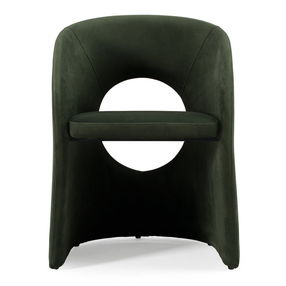 Brea - Modern Dining Green Chair - View 3