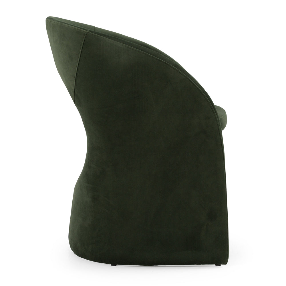Brea - Modern Dining Green Chair - View 4