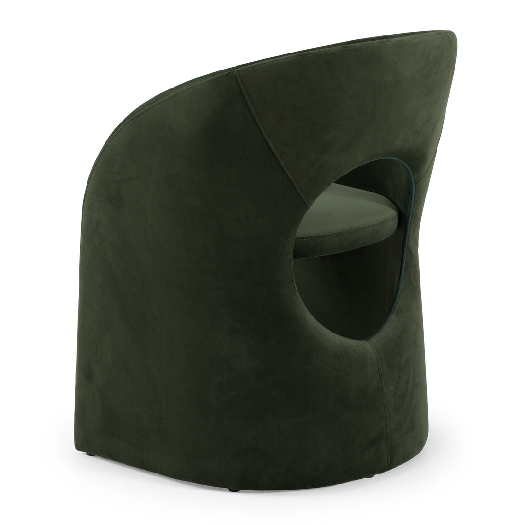 Brea  Modern Dining Green Chair