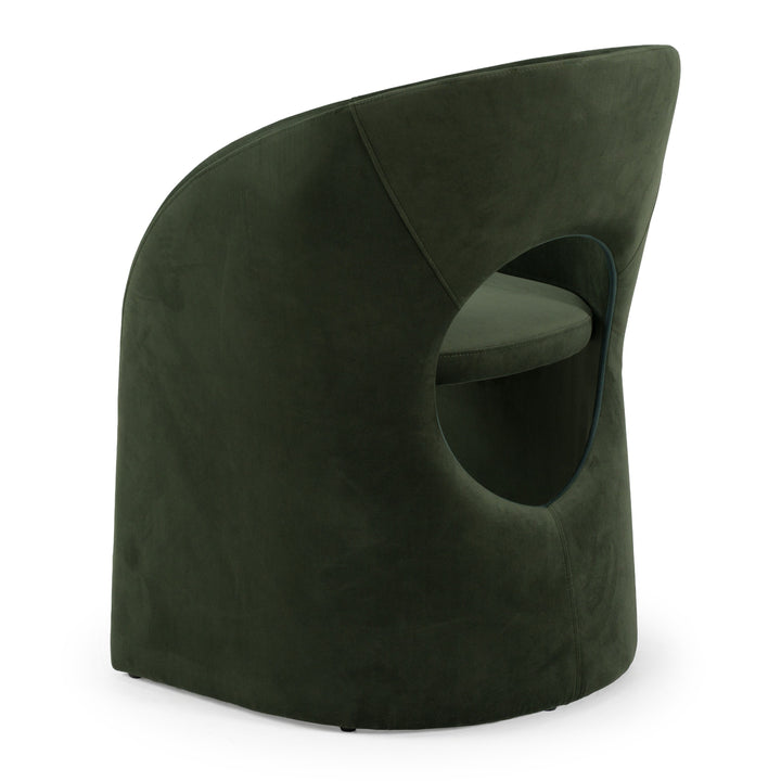 Brea  Modern Dining Green Chair