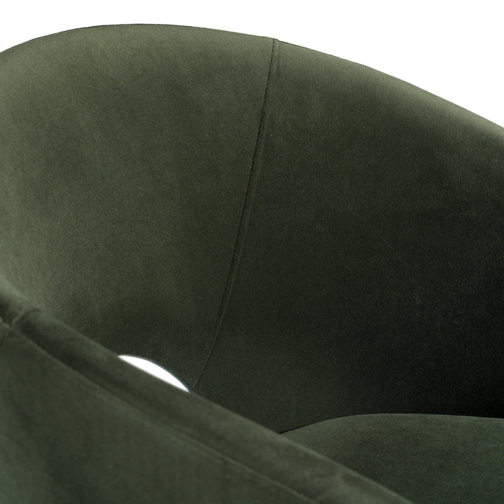 Brea  Modern Dining Green Chair