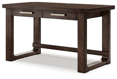 Breckington 56" Home Office Desk - Dark Brown Writing Desk modern furniture Contempo Furniture
