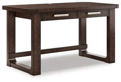 Breckington 56" Home Office Desk - Dark Brown Writing Desk modern furniture Contempo Furniture