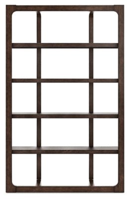 Breckington 76" Bookcase - Dark Brown Standard Bookcase modern furniture Contempo Furniture