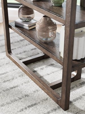 Breckington 76" Bookcase - Dark Brown Standard Bookcase modern furniture Contempo Furniture