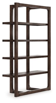 Breckington 76" Bookcase - Dark Brown Standard Bookcase modern furniture Contempo Furniture