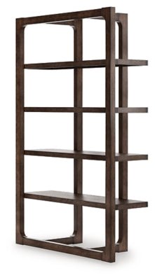 Breckington 76" Bookcase - Dark Brown Standard Bookcase modern furniture Contempo Furniture