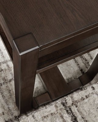 Breckington Sofa Table - Dark Brown Sofa Table modern furniture Contempo Furniture