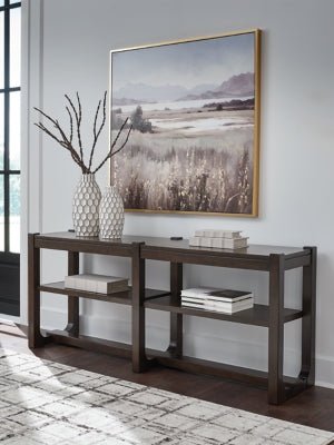 Breckington Sofa Table - Dark Brown Sofa Table modern furniture Contempo Furniture