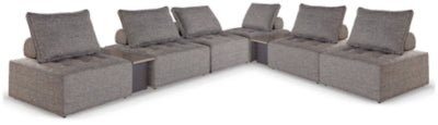 Bree Zee 8-Piece Outdoor Modular Seating - Dark Brown | Ashley Furniture