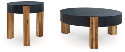 Breenmore Table (Set of 2) - Black Table Set modern furniture Contempo Furniture