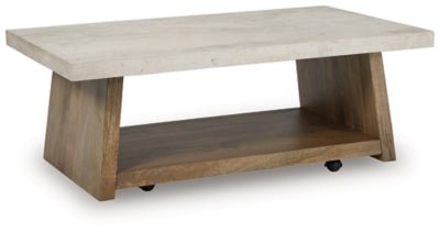 Brendalhouse Coffee Table - Light Brown Cocktail Table modern furniture Contempo Furniture