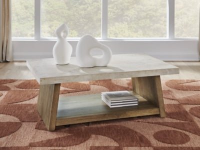 Brendalhouse Coffee Table - Light Brown Cocktail Table modern furniture Contempo Furniture