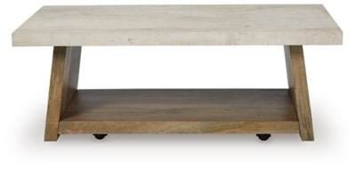 Brendalhouse Coffee Table - Light Brown Cocktail Table modern furniture Contempo Furniture