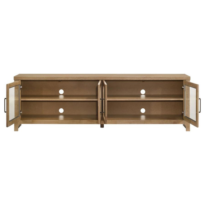 Brenham - 79" 4 - Door TV Stand Media Console - Washed Oak TV Stand modern furniture Contempo Furniture