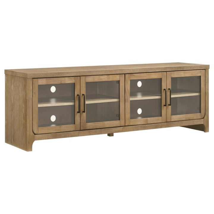 Brenham - 79" 4 - Door TV Stand Media Console - Washed Oak TV Stand modern furniture Contempo Furniture
