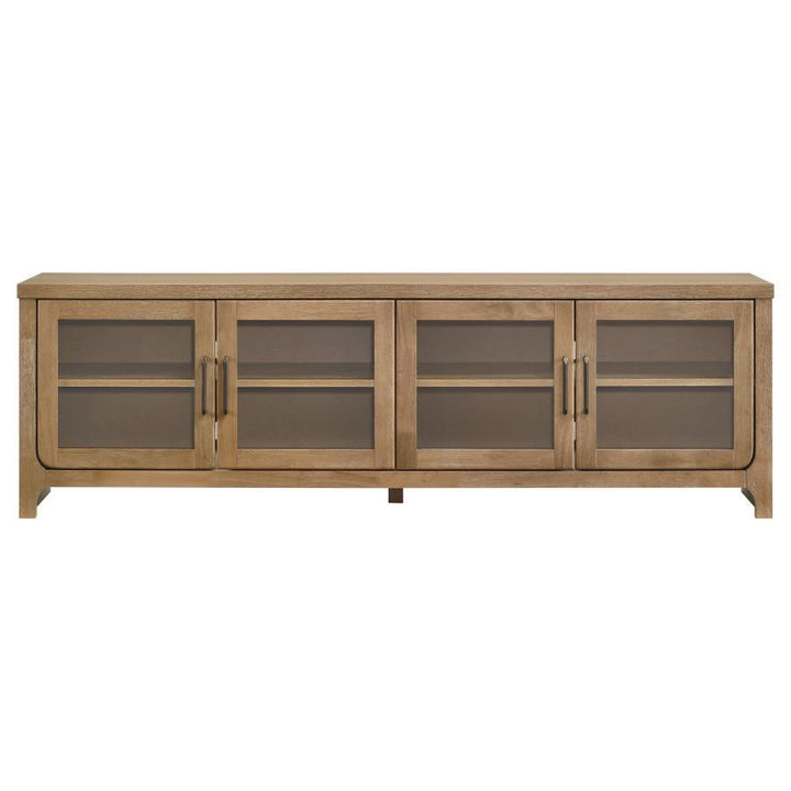 Brenham - 79" 4 - Door TV Stand Media Console - Washed Oak TV Stand modern furniture Contempo Furniture