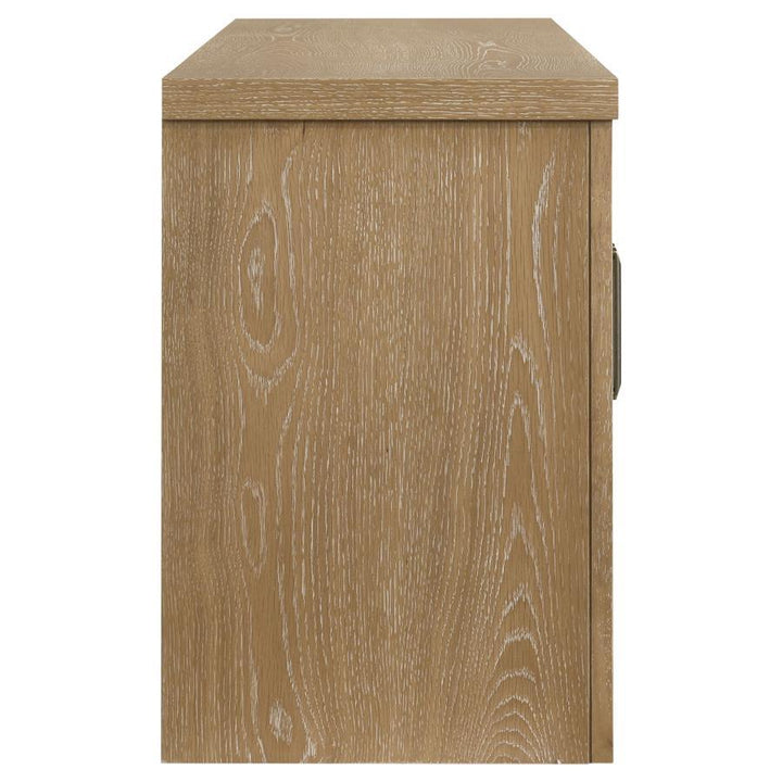 Brenham - 79" 4 - Door TV Stand Media Console - Washed Oak TV Stand modern furniture Contempo Furniture