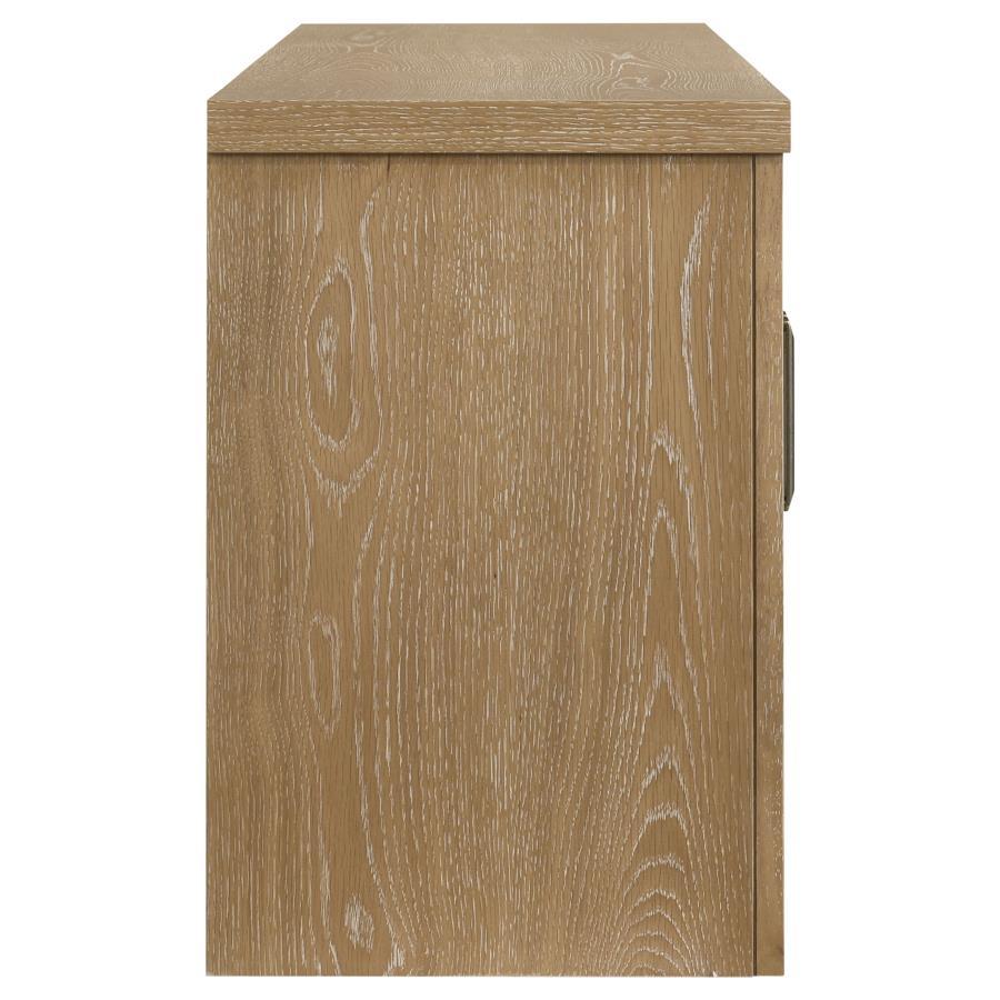 Brenham - 79" 4 - Door TV Stand Media Console - Washed Oak TV Stand modern furniture Contempo Furniture