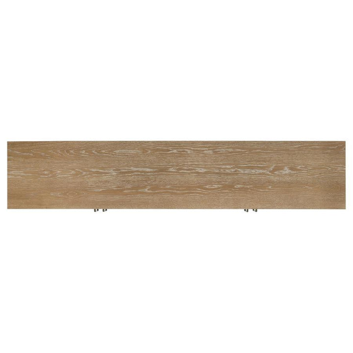 Brenham - 79" 4 - Door TV Stand Media Console - Washed Oak TV Stand modern furniture Contempo Furniture
