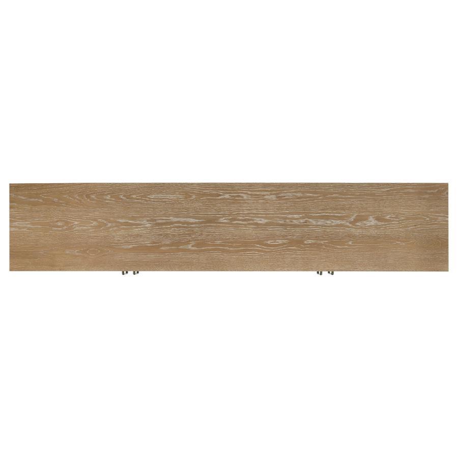 Brenham - 79" 4 - Door TV Stand Media Console - Washed Oak TV Stand modern furniture Contempo Furniture