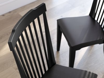 Brenkerton Dining Chair - Black Chair Set modern furniture Contempo Furniture