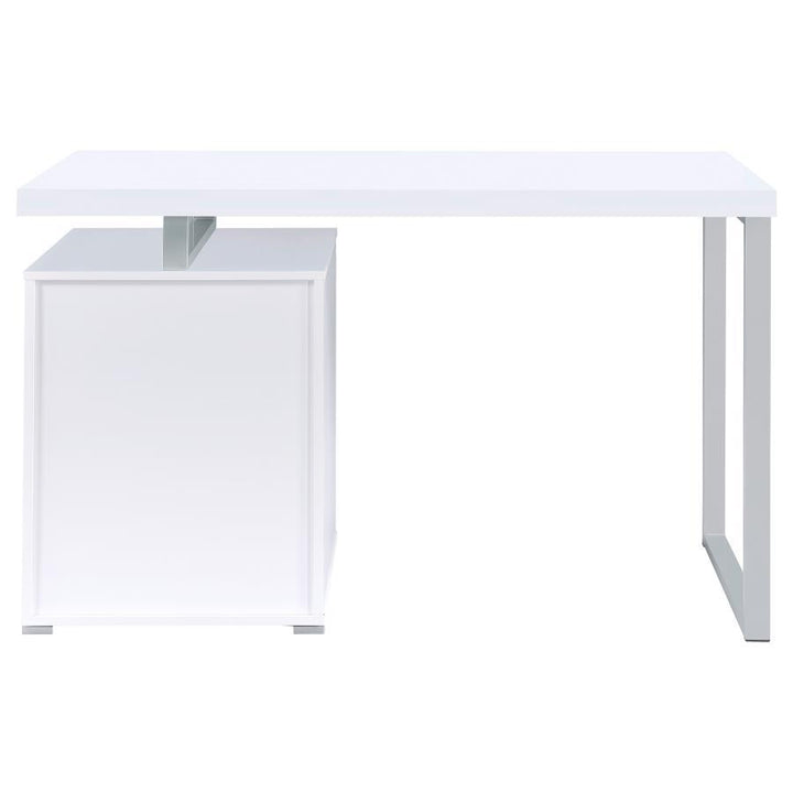 Brennan - 3 - Drawer Office Computer Desk - White Computer Desk modern furniture Contempo Furniture