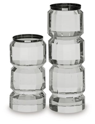 Brentley Candle Holder Set (Set of 2) - Pearl Silver Candle & Holder modern furniture Contempo Furniture