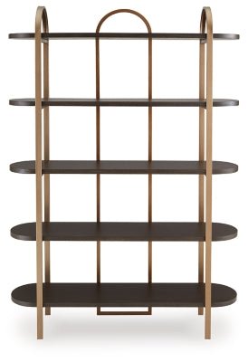 Brentmour Bookcase - Dark Brown Etageres modern furniture Contempo Furniture