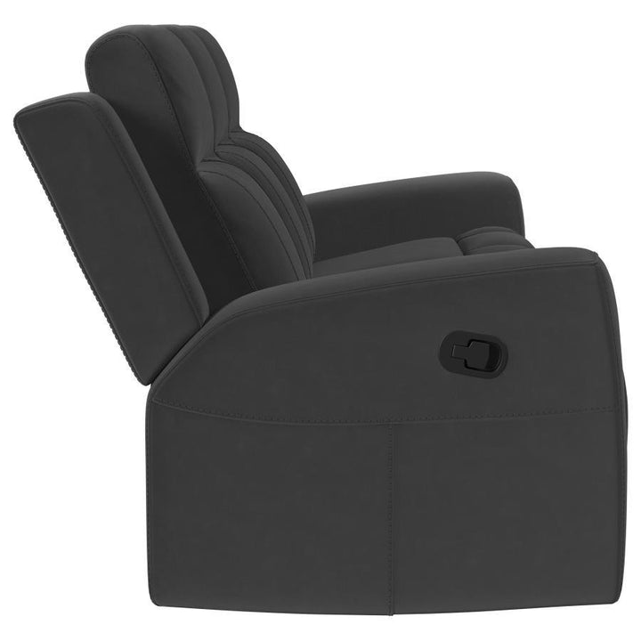 Brentwood - 3 Piece Upholstered Reclining Sofa Set - Dark Charcoal 3 - Piece Living Room Set modern furniture Contempo Furniture