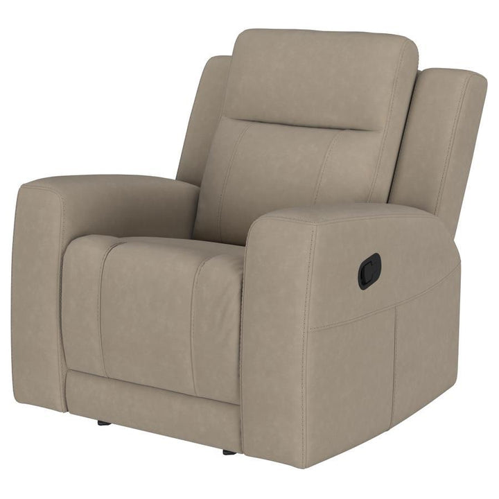 Brentwood - Upholstered Recliner Chair - Taupe Reclining Chair modern furniture Contempo Furniture