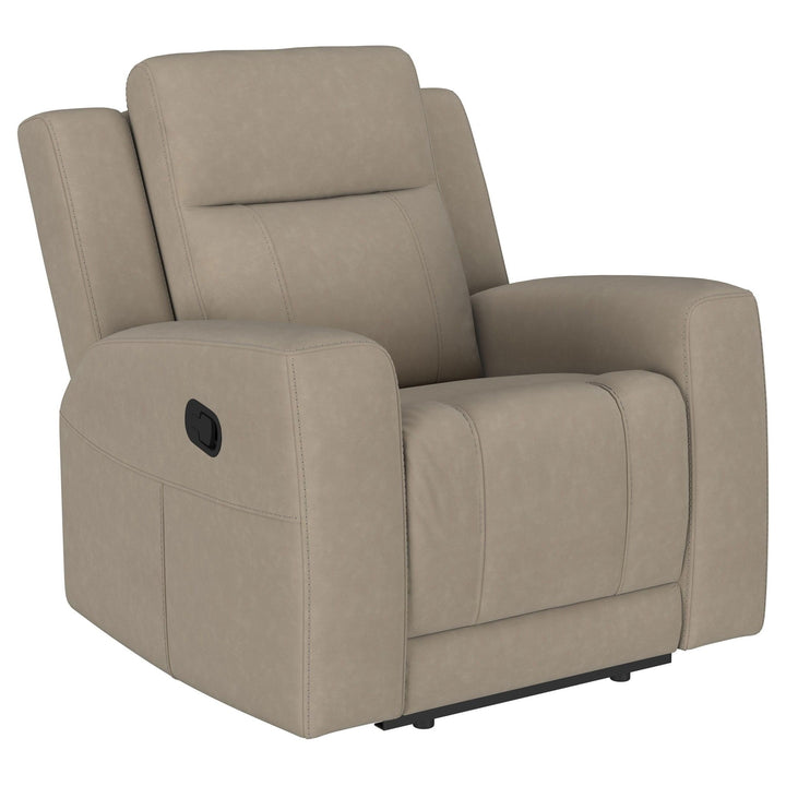 Brentwood - Upholstered Recliner Chair - Taupe Reclining Chair modern furniture Contempo Furniture