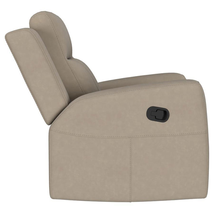 Brentwood - Upholstered Recliner Chair - Taupe Reclining Chair modern furniture Contempo Furniture