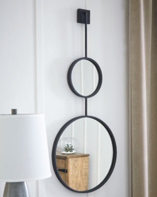 Brewer Accent Mirror - Black Accent Mirror modern furniture Contempo Furniture